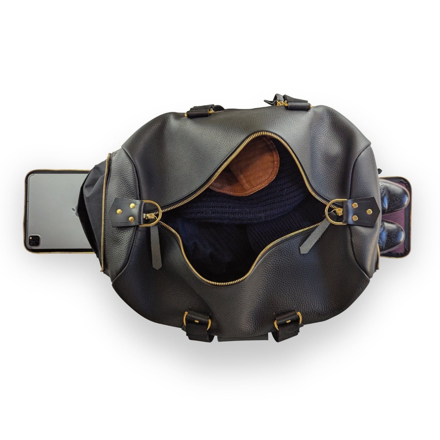 Ultimate Apple Tech Leather Weekender Bag